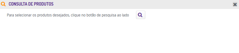 Consulta de produtos