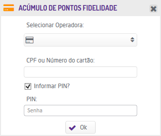 Informações para acúmulo