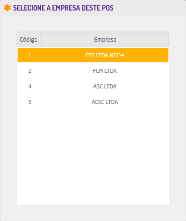 Seleção de Empresa