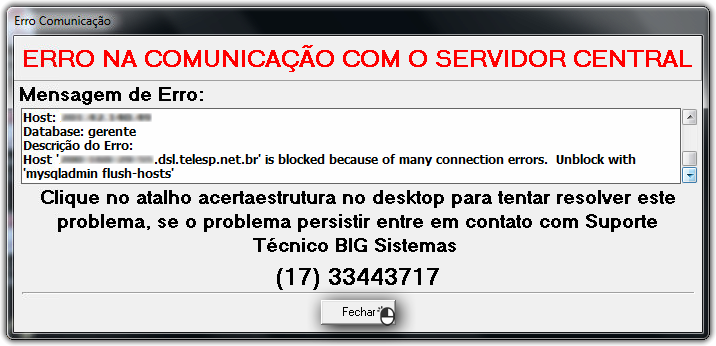 host hostname is blocked