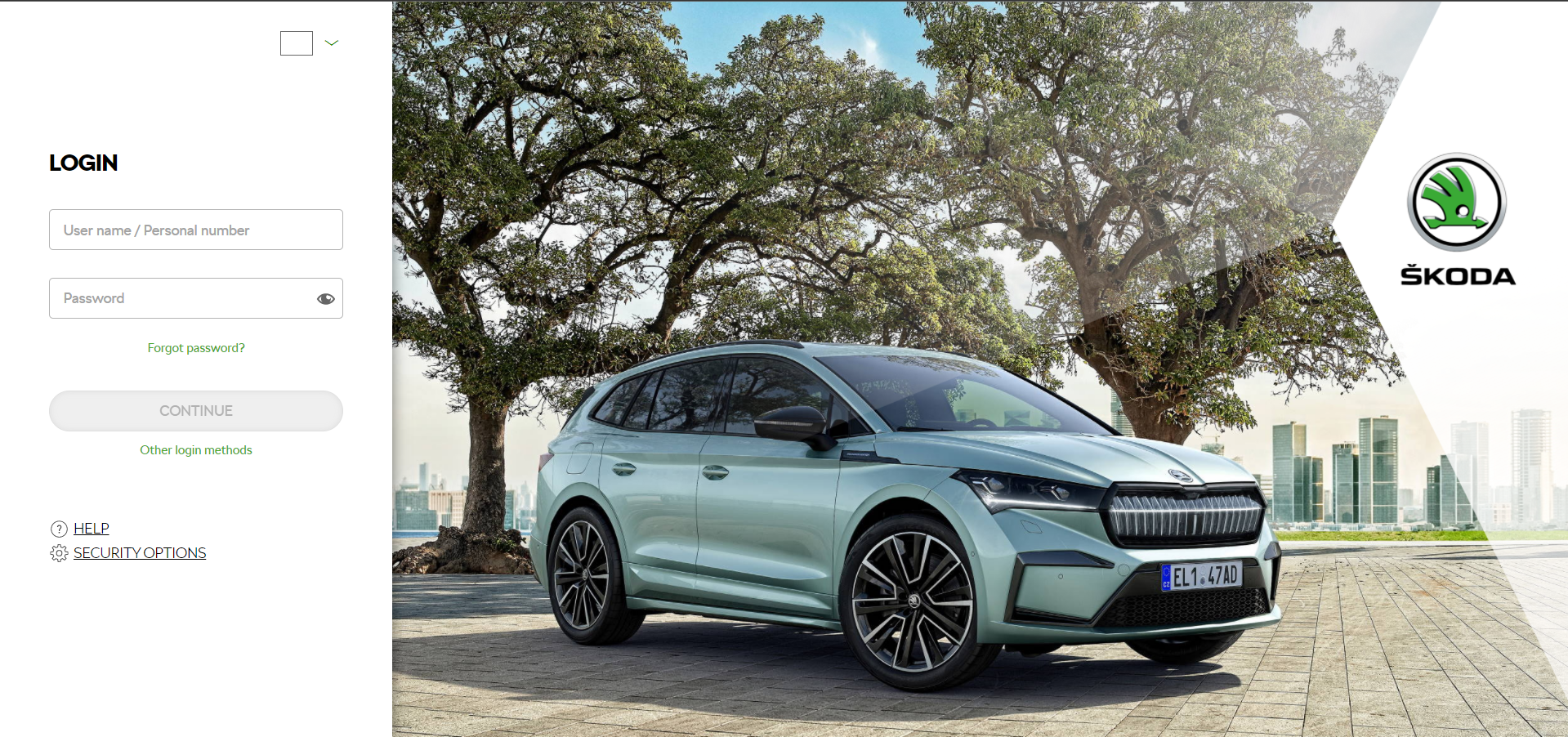 Site Login Skoda