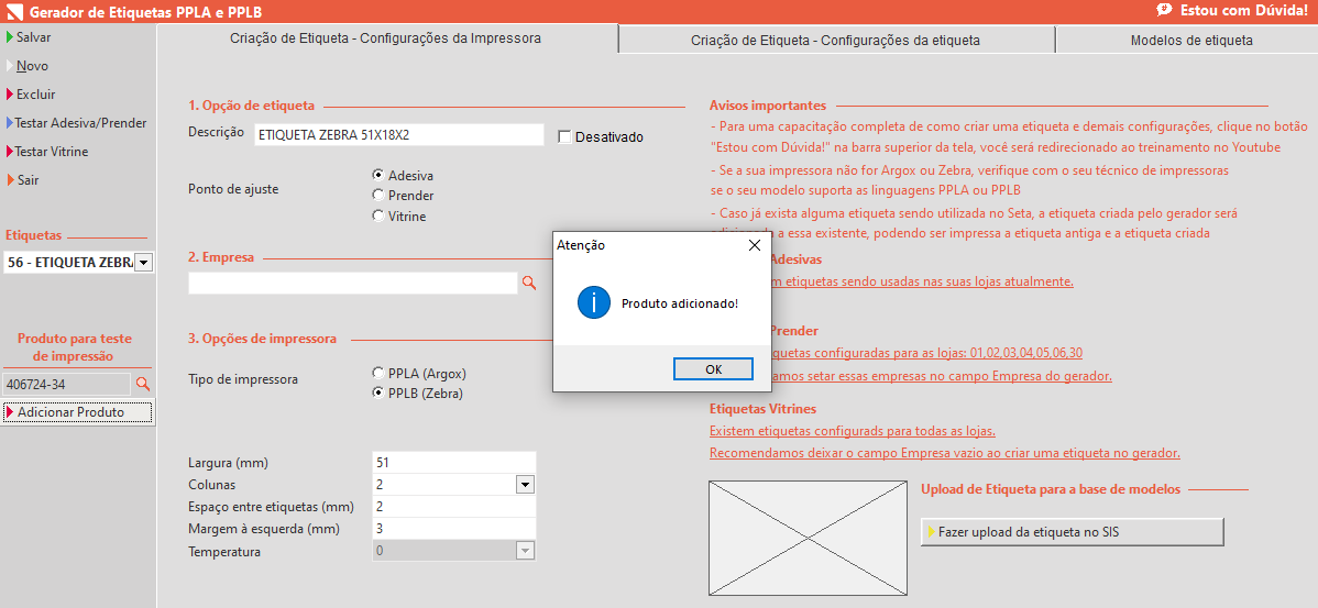 Calçados > CONFIGURAÇÕES: Gerador de Etiquetas PPLA e PPLB no SetaERP > image2022-6-27_17-3-4.png
