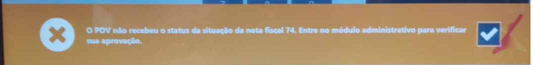 Shopping - Linx UX > Linx OmniPOSe - Atendimento - O PDV não recebeu o status da situação da nota fiscal XX. Entre no módulo administrativo para verificar sua aprovação. > image-2024-6-24_11-32-49.png